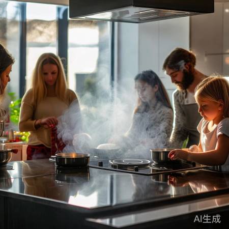集成灶无烟，呵护家人健康