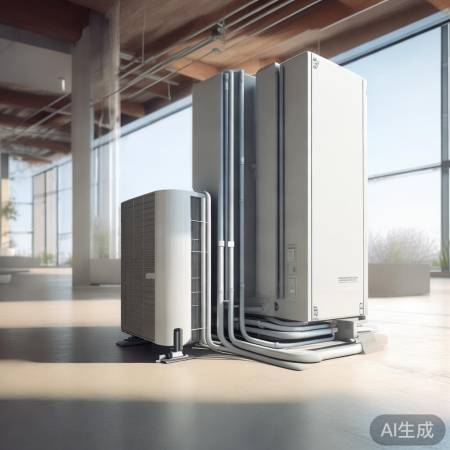 柜机占地大,中央空调管道连内外