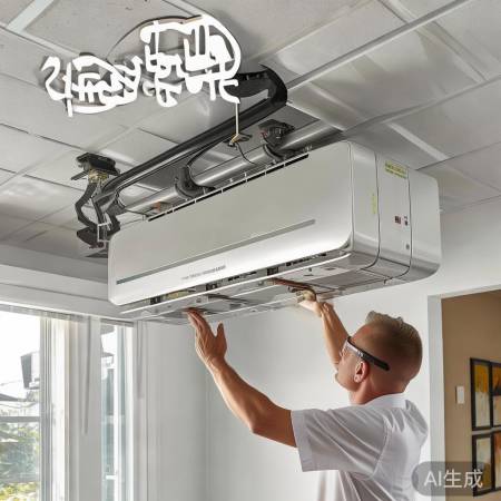 安装壁挂炉，保护吊顶，间隙5-