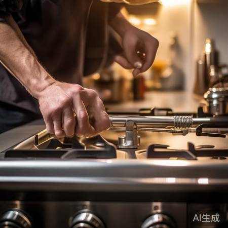 燃气灶台面接触调整