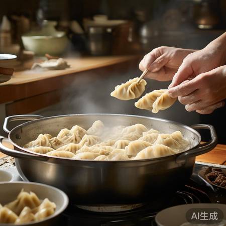 新鲜饺子,美味即煮!