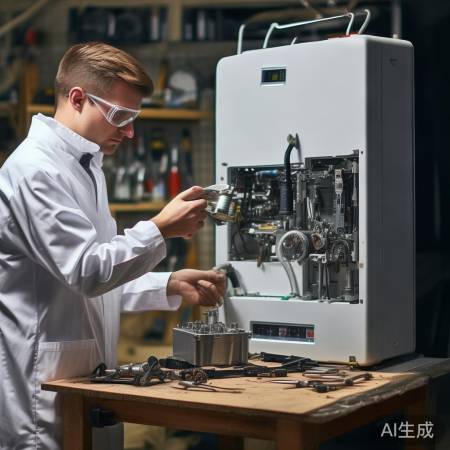 拆解壁挂炉,保持整洁,轻拿轻放