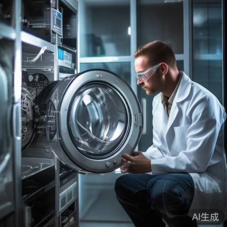 检查洗衣机卡顿原因，拧紧松动零