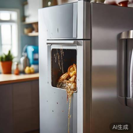 冰箱洞堵，食物残渣惹的祸，勤清
