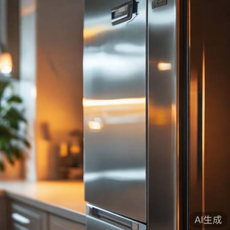 冰箱远离热源，避光放置，减少内