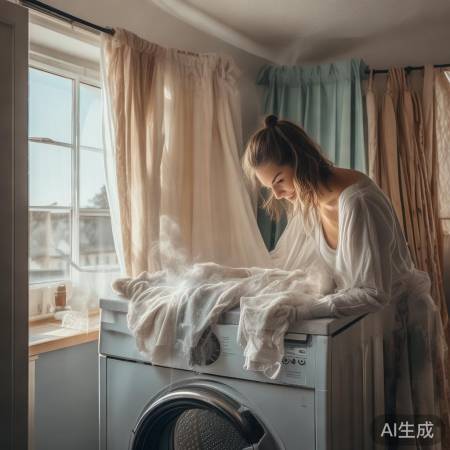 窗帘小洗衣机清洗难题解
