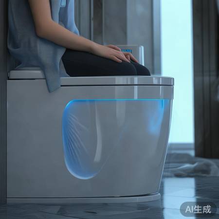 智能马桶自动冲洗除臭,清新体验