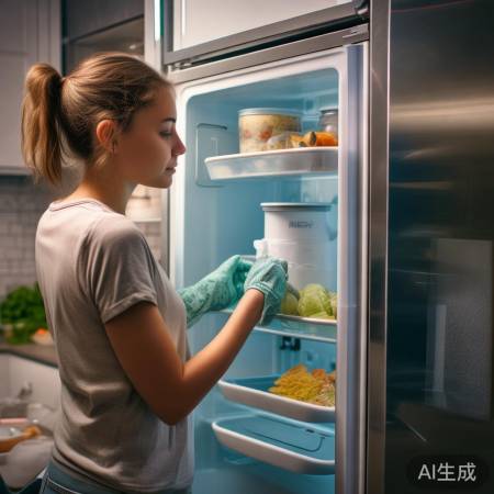 冰箱定期清洁,卫生又健康。