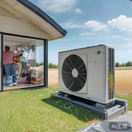 空气能系统安装清洁，温度合理。