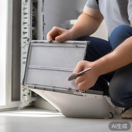 空调滤芯在进风格栅后，拔卡扣取