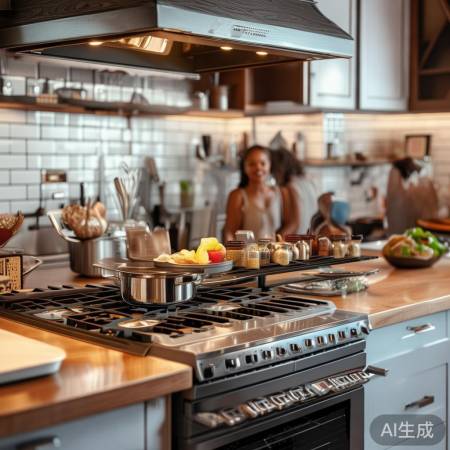 厨房安全升级，燃气灶置物架保障