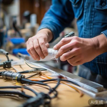 绝缘胶带缠线头，保障安全用电