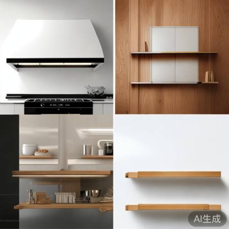 油烟机玻璃架风格：现代简约、复