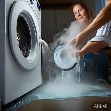 热水溶解堵塞，洗衣排水顺畅