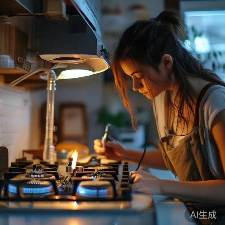 安全使用燃气灶，熄火及时查漏