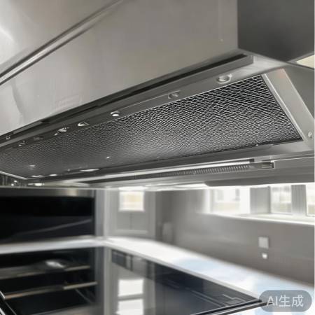 中网定位：油烟机上方，螺丝固定