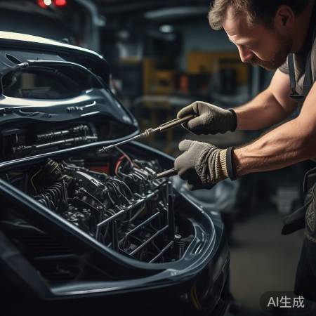 拆卸螺丝，适度拧下中网固定螺丝