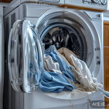 洗衣勿浸泡，排空防细菌。