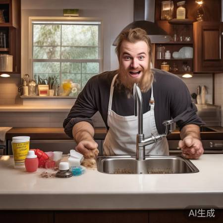 “厨房下水管堵塞，轻松解决妙招