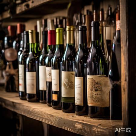 酒瓶摆放，讲究原则。