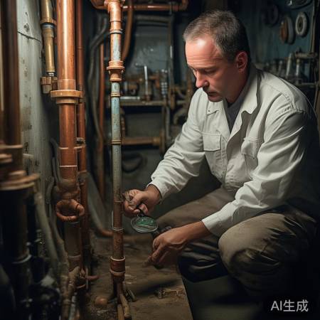 水管检查进行中