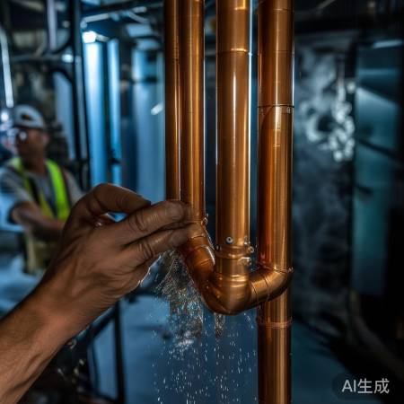 空调管内空气阻转动，排气后可恢