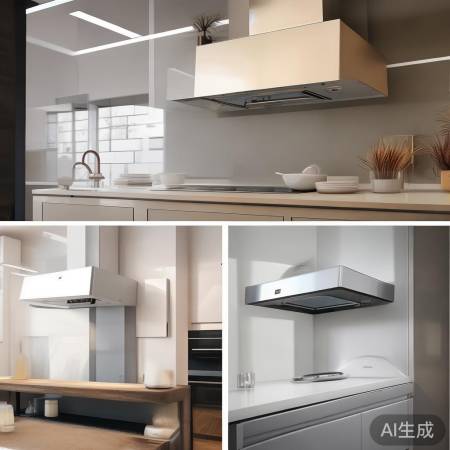 吸油烟机三大类：顶吸、侧吸、集