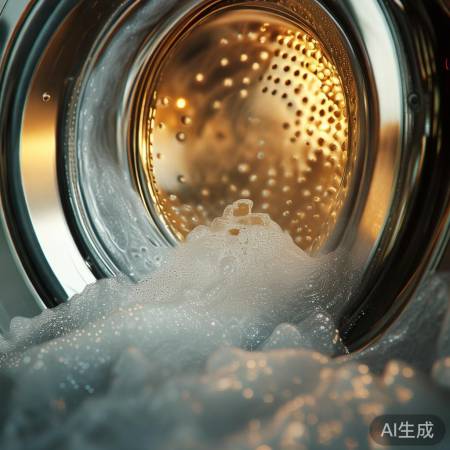 洗衣机清洗后，用白醋再运转，除
