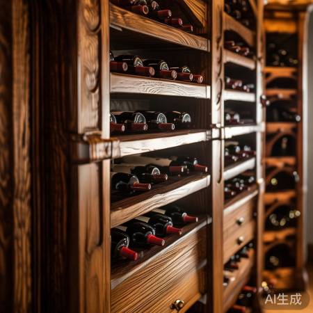 酒架，储酒关键，享受美好时光。