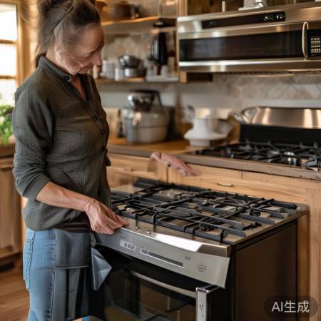 燃气灶阀门检查，火苗小问题大。