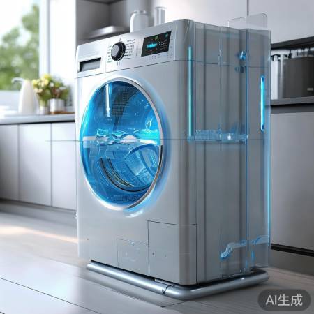 智能洗衣机地漏三通，自动防溢水