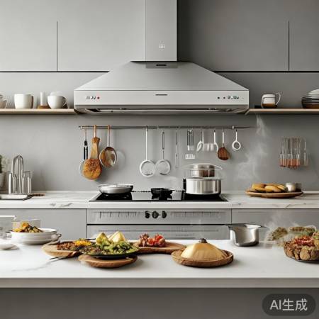 厨房神器，油烟机收纳多功能